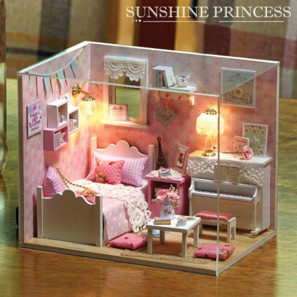 Diy Doll Houses Miniature Dollhouse Wooden Toys For Children Birthday Gift
