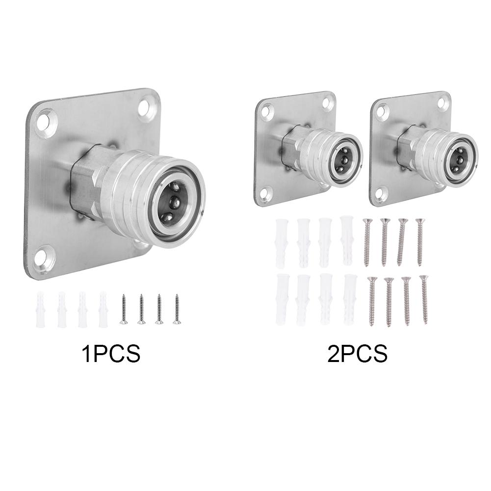 Snow Foam Lance Wall Mount with 1/4 Quick Connect Automatic Foam Cannon Nozzle Tip Holder Stainless Steel Snow Foam Gun Bracket