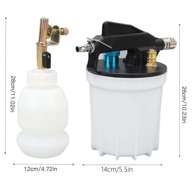 1Set 2L Brake Bleeder Kit with 2L Vacuum Brake Extractor Tool 1L Refill Bottle 2.7 to 11.6 Bar for Vehicles