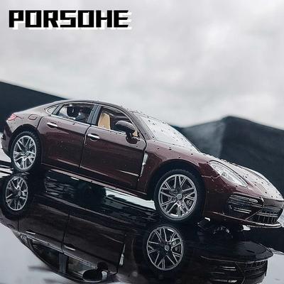 1:24 Porsche Panamera Alloy Diecasts & Toy Model Vehicles Simulation Sound And Light Pull Back Childrens Toy Collection Gift