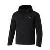 Li Ning Running Series Water-Resistant Hooded Logo Long Sleeve Jacket Men Jacket Black AFDU351-1