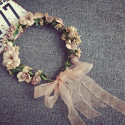 Simulation Flower Garland Headdress Hair Accessories Holiday Head Flower Photo Studio Photography Accessories