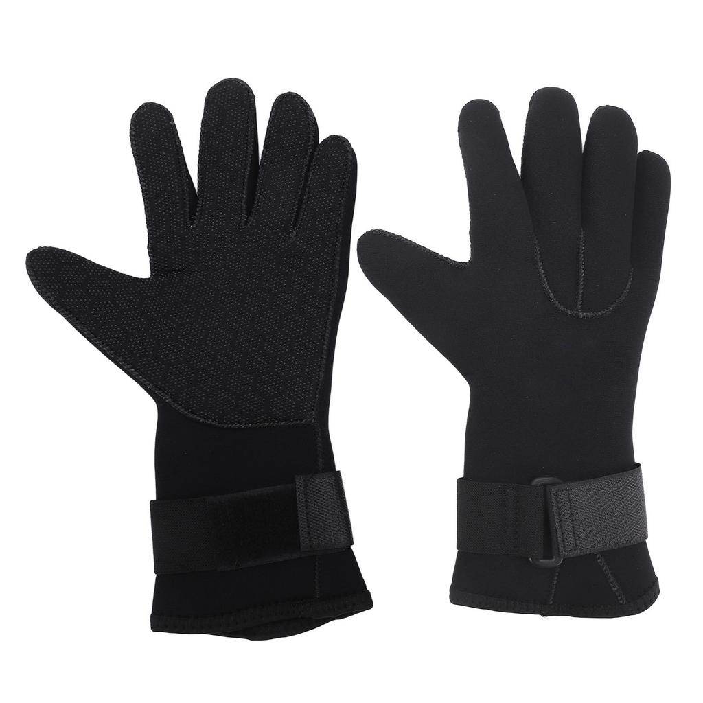 2 Pcs Diving Gloves 5MM Comfortable Non Slip Thickened Warm Wear Resistant Handguard Diving Gloves