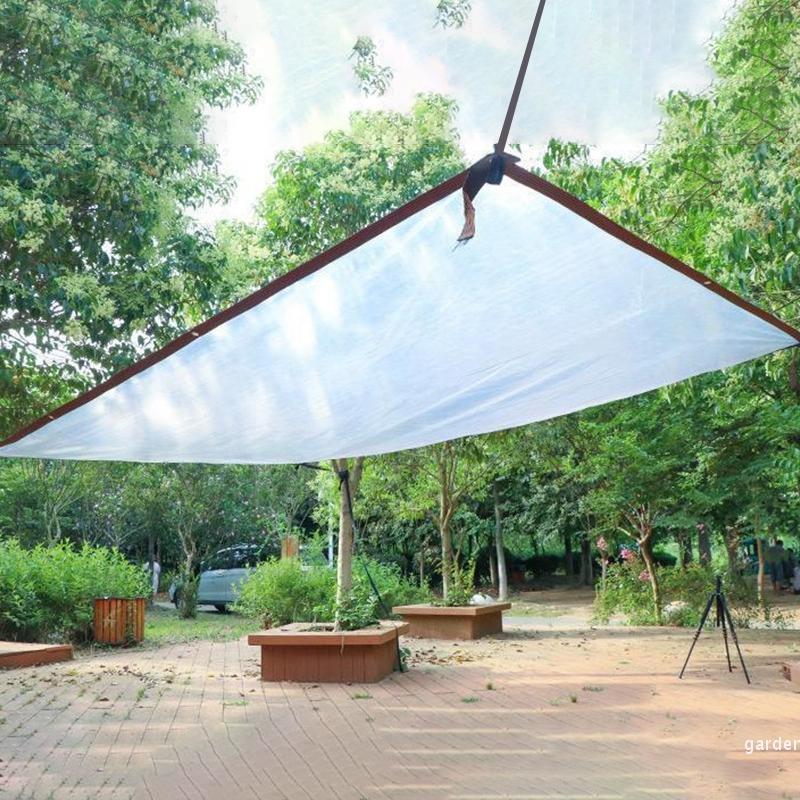 Transparent Rainproof Waterproof Tarpaulin Garden Plant Cover with Grommets Lightweight Thicken Plastic Insulation Shed Cloth