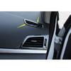 Steel Black Dashboard Side Vent Overlay Cover 2PCS For Hyundai Elantra 2017-