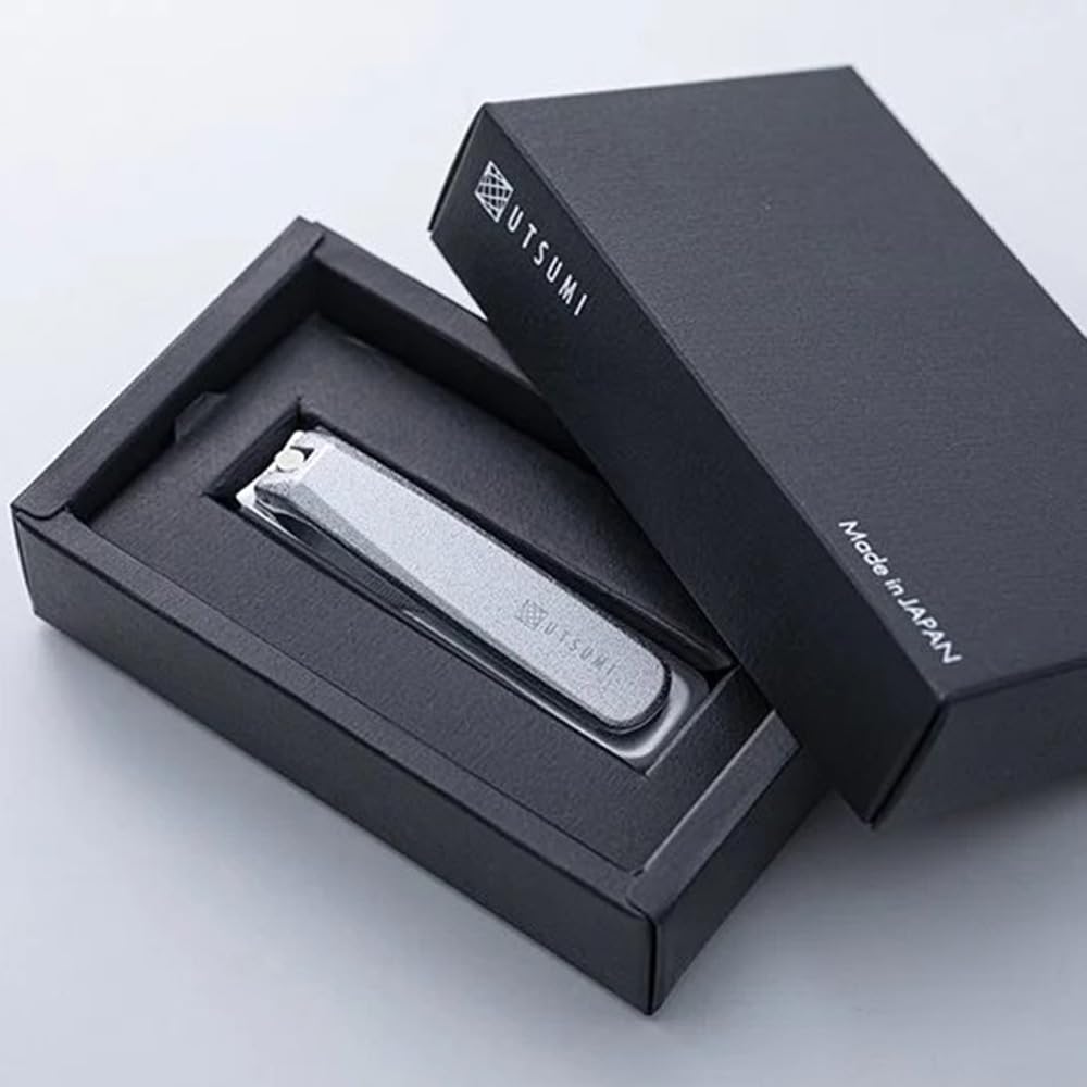 Utsumi Standard Nail Clippers Curved Blade Silver Seki Japan Made Carburized Steel Nickel Chrome Plated Finish Manicure Grooming Tool 70mm