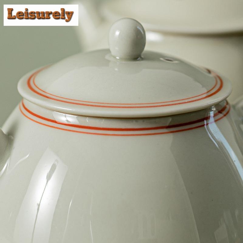 180ml Beixitang Ice Table Glaze Teapot Antique Double Line Small Songyue Pot Tea Maker Kettle Kung Fu Teaware Craft Collection