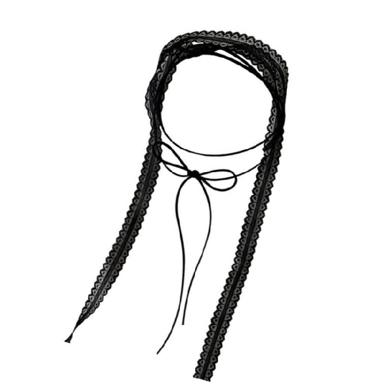 Damen Spitzen Schal Für Modische Party Choker Outfits Langer Choker für Themenpartys und Partymode