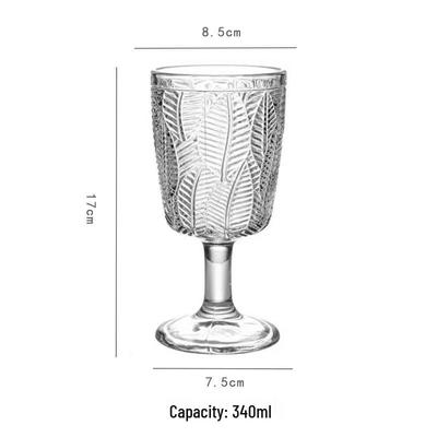 Shangqi Maple Leaf Embossed Drinking Glass Set