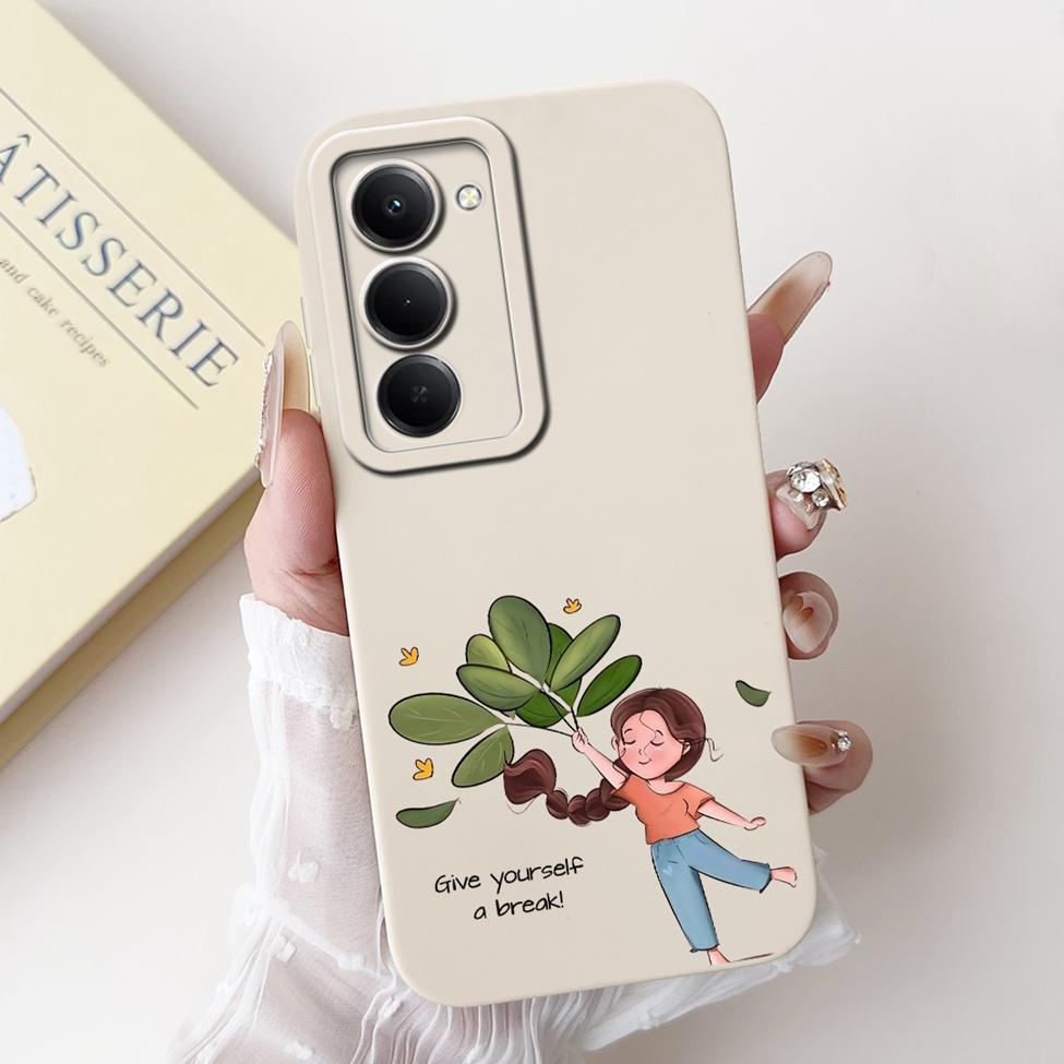 

Case For Redmi 15 5G Cover Silicone Cute Cartoon Fashion Flowers Love Shockproof Phone Case 25057RN09E Redmi 15 5G