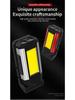 Portable COB Magnetic Work Light Rechargeable LED Flashlight Super Bright Camping Waterproof Car Repair Lamp with Brackets