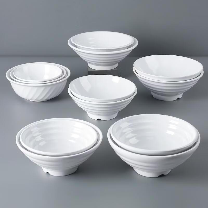 JingJingRS A5 Extra Thick Melamine Noodle Bowl