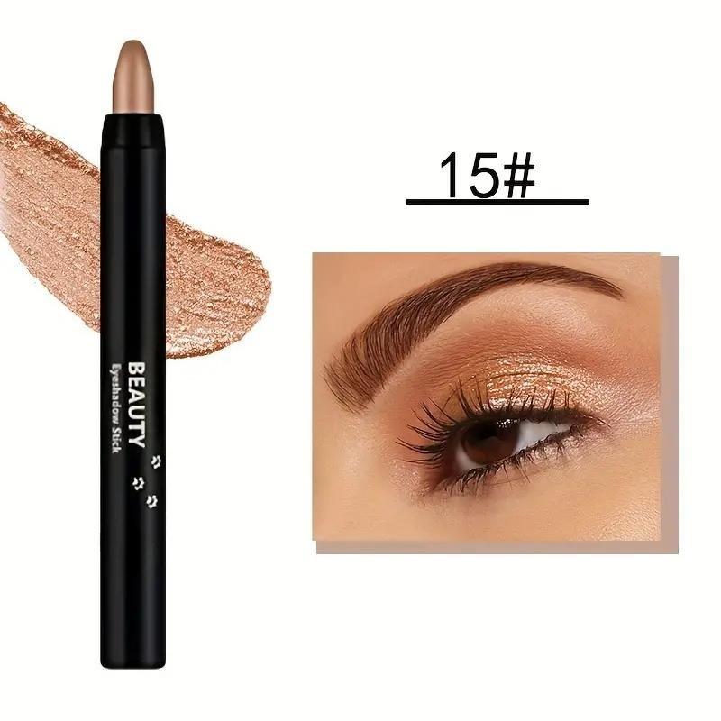 

Карандаш для век с мерцающим и матовым покрытием, водостойкий стойкий хайлайтер, крем-тени для век, карандаш для век, осветлитель для глаз 15#