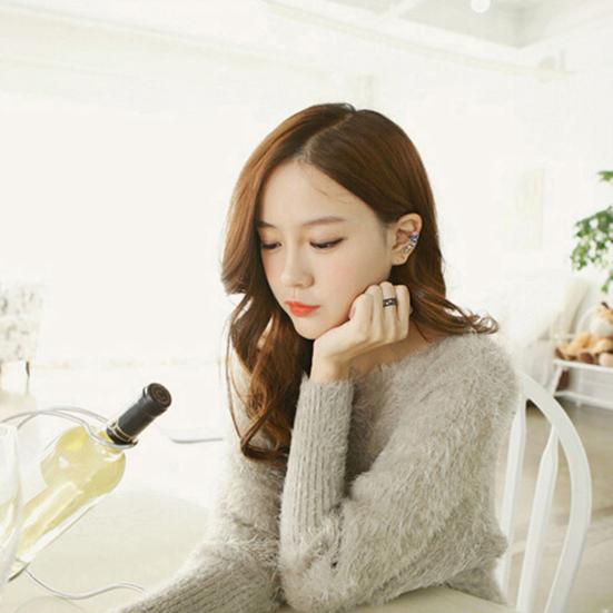 Rings Adjustable Delicate Black Vintage Knuckle Stackable Rings for Party