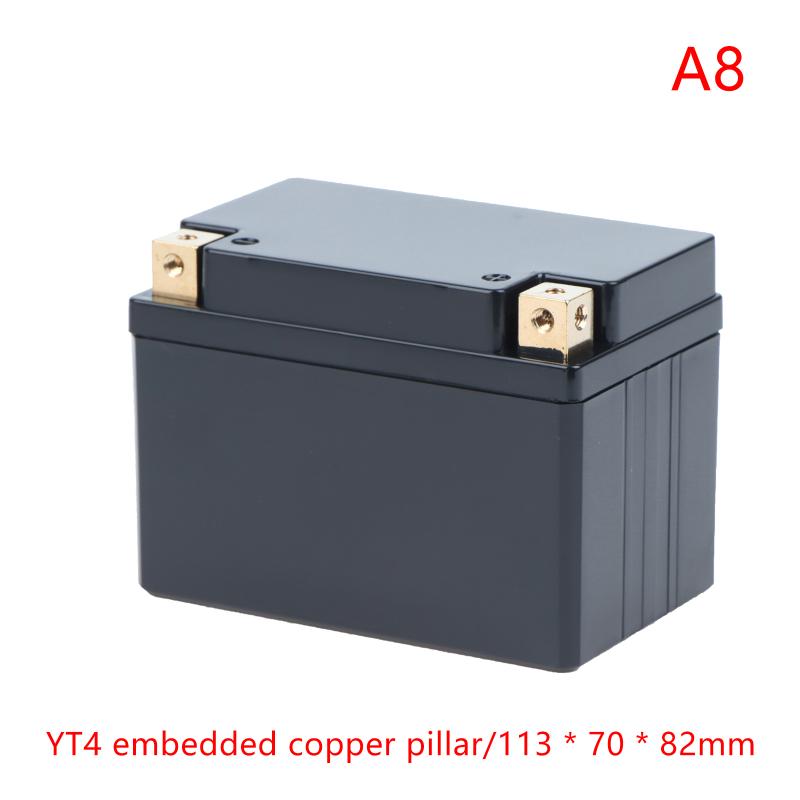 12V Multiple Sizes Plastic Protective Cover Motorcycle Start Lithium Battery Embedded Plastic Protective Cover