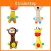 Children's Plush Rattle Stick With Bell Baby Animal Hand Grabbing Stick Soothing Toy Supplier From China