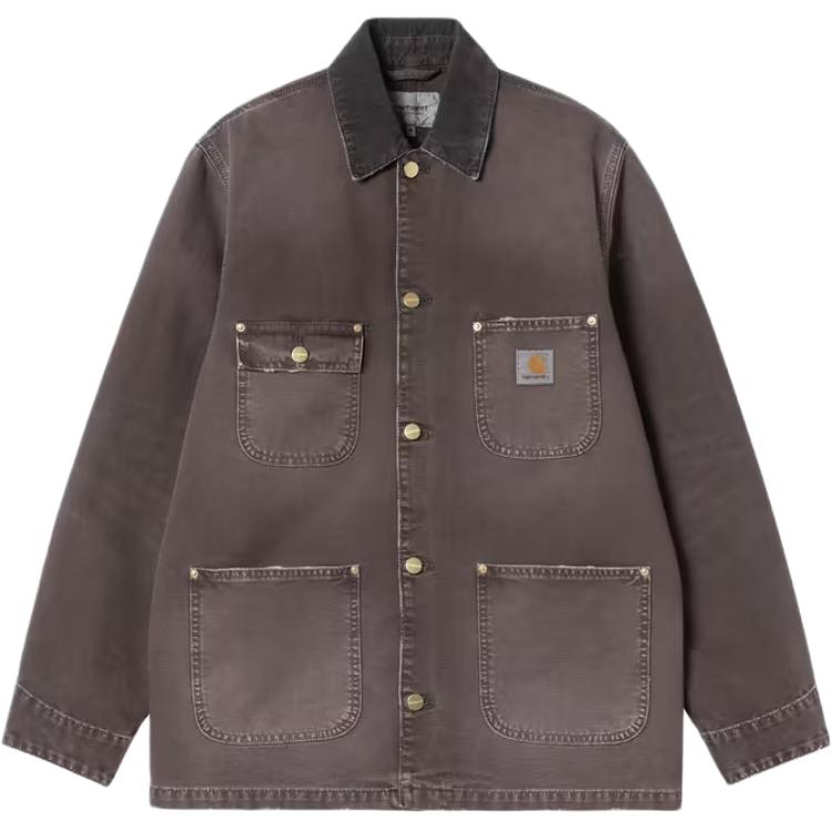 Carhartt WIP SS26 OG Chore Coat Woven Label Square Tag Comfortable Loose Work Jacket Unisex Jacket I035281-3TW-17