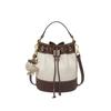 Mrs. Qiao Women's Bag 2025 New Crossbody Bag for Women Autumn Winter Bucket Bag Genuine Leather Women's Bag High-end Handbag