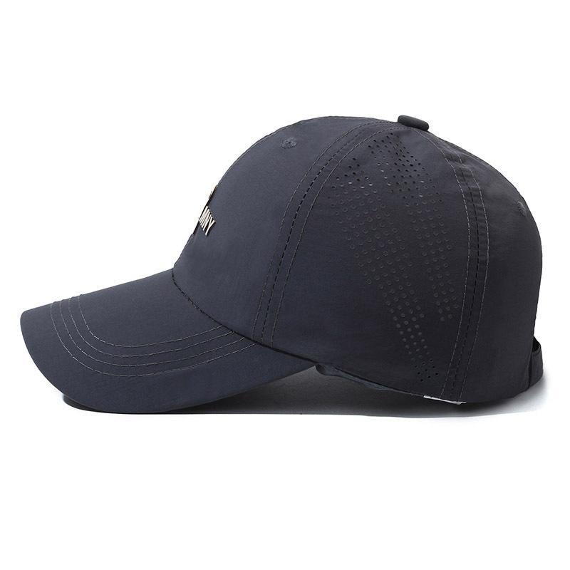 Frühling Sommer Leichtes Bergsteigen Herren Mesh Schnelltrocknende Kappe Damen Buchstaben Atmungsaktiv Dünn Laufen Sonnenschutz Baseballkappe