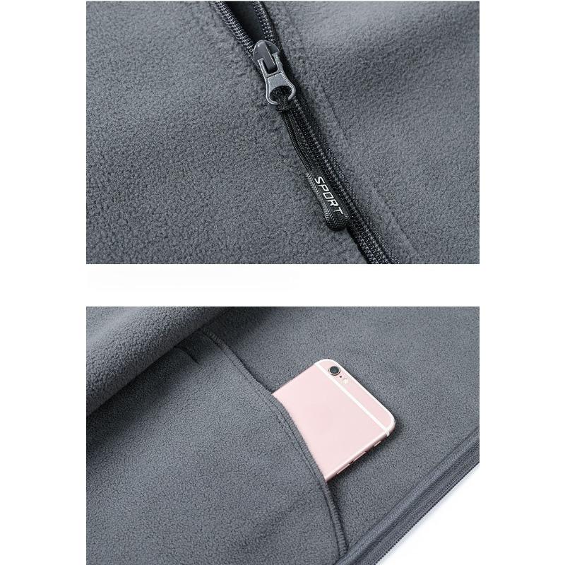 Polar Fleece Vest Men's Spring and Autumn Outer Wear Loose Large Size Outdoor Sports Fleece Vest Waistcoat Jacket Men