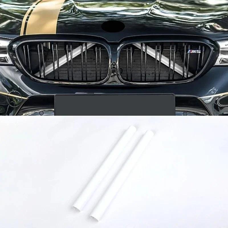 Car Front Grille Trim Strips For BMW 1 3 5 Series F20 116i 118i 120i F30 F31 F34 GT 320i 328i G30 G31 Sedan Touring Accessories