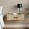 Wall Mounted Side Table Sonoma Oak 59 X 34.5 X 17 Cm