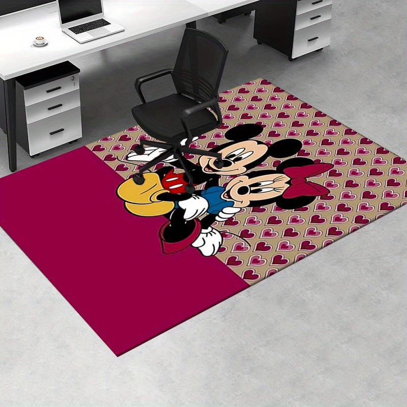 Office Rug Mickey Mouse, Minnie Mouse theme 3D Printed Anti-Slip Rug-Machine Washable for Living Room