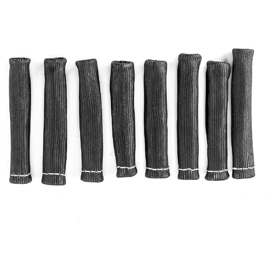 Wsays 8PCS 2000° Spark Plug Wire Boots Protector Sleeve Heat Shield Cover Compatible with All Angled & Straight Boots