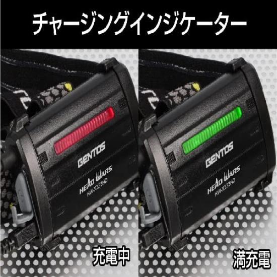 GENTOS Flashing LED Headlight HEAD WARS Series HW-X333HD