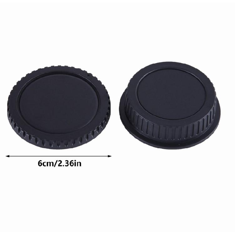 Camera Body Caps and Lens Rear Caps Cover Replacement DSLR Cameras Mount Lens Cover for 550D/7D/50D/600D Camera