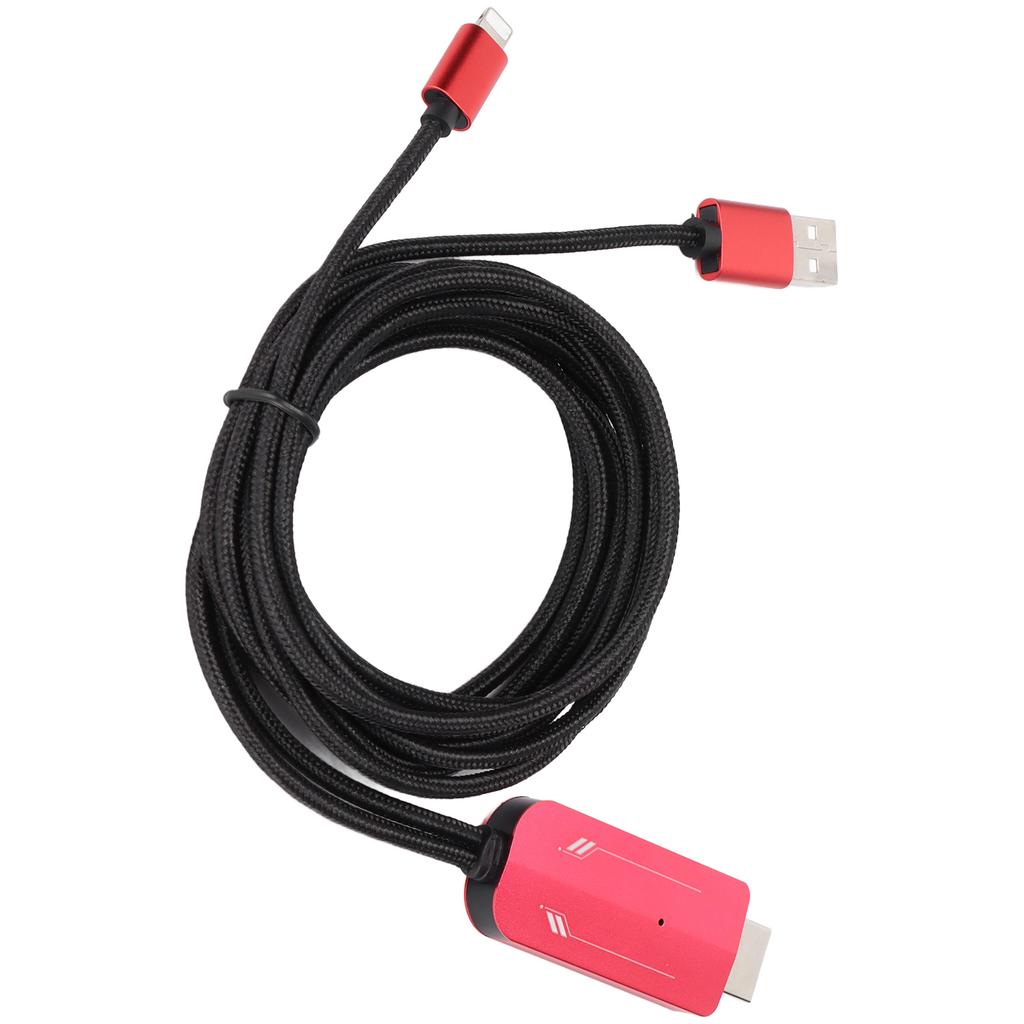 Video Adapter Cable IOS Interface To High Definition Multimedia Interface 1080P High Definition Video Converter Cable
