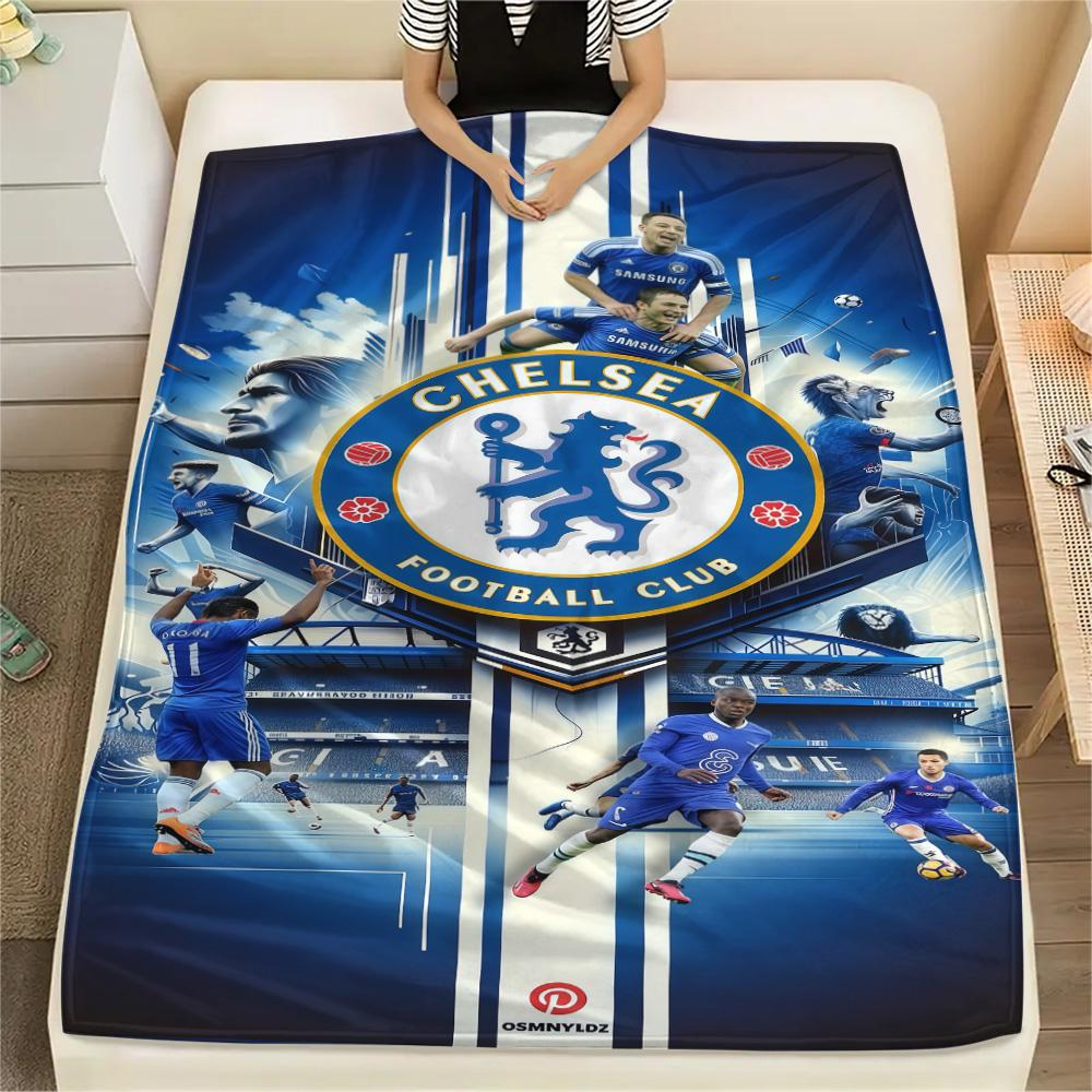 Coperta in Flanella con Stampa Chelsea, Alta qualità, Confortevole per Tutte le Stagioni, Arredamento per la Casa, Calore e Comfort
