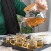 Keramik Blumentee-Set Blumentee-Tasse Glas Teekanne Hitzebeständiges Kerzenwärmset