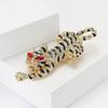 Versatile Exquisite Alloy Rhinestone Tiger Brooch, Bold Personality Men's Suit Coat Flower Pin Jewelry Pin