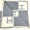 Hermes Avalon Plaid Logo Blanket Interior Throw Plaid Blanket