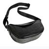 Trendy Saddle Bag Commuter Leather Women'S Bag Black Cowhide Alligator Pattern Leather Shoulder Messenger Women'S Bag
