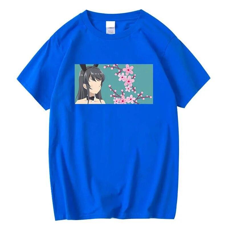 New Sexy Bunny T-shirt Anime Hentai Kawasaki Mai Sakurajima Waifu Japan Harajuku Harajuku Unisex Shirt New