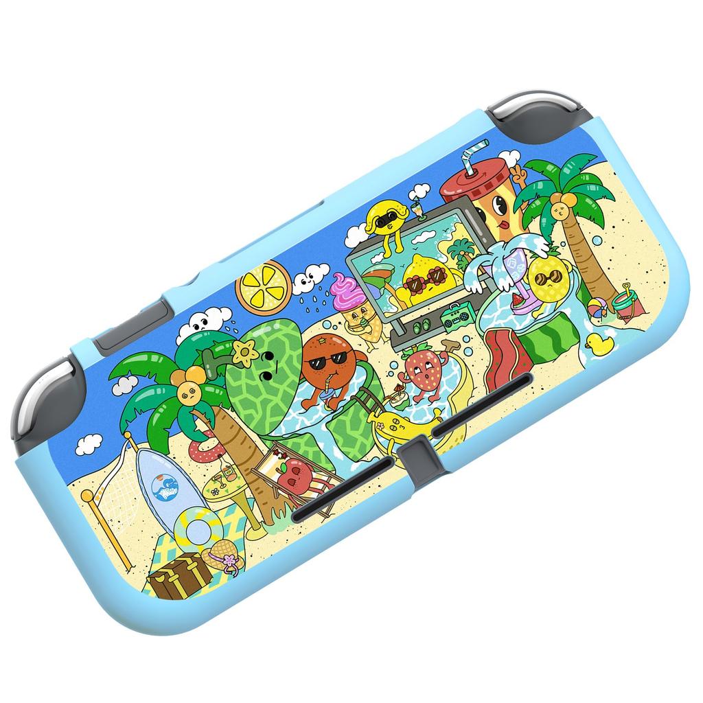 PlayVital Case Protetor Personalizado para Switch Lite Capa para Switch Lite (Suave), (Suave) [Festa Frutada]