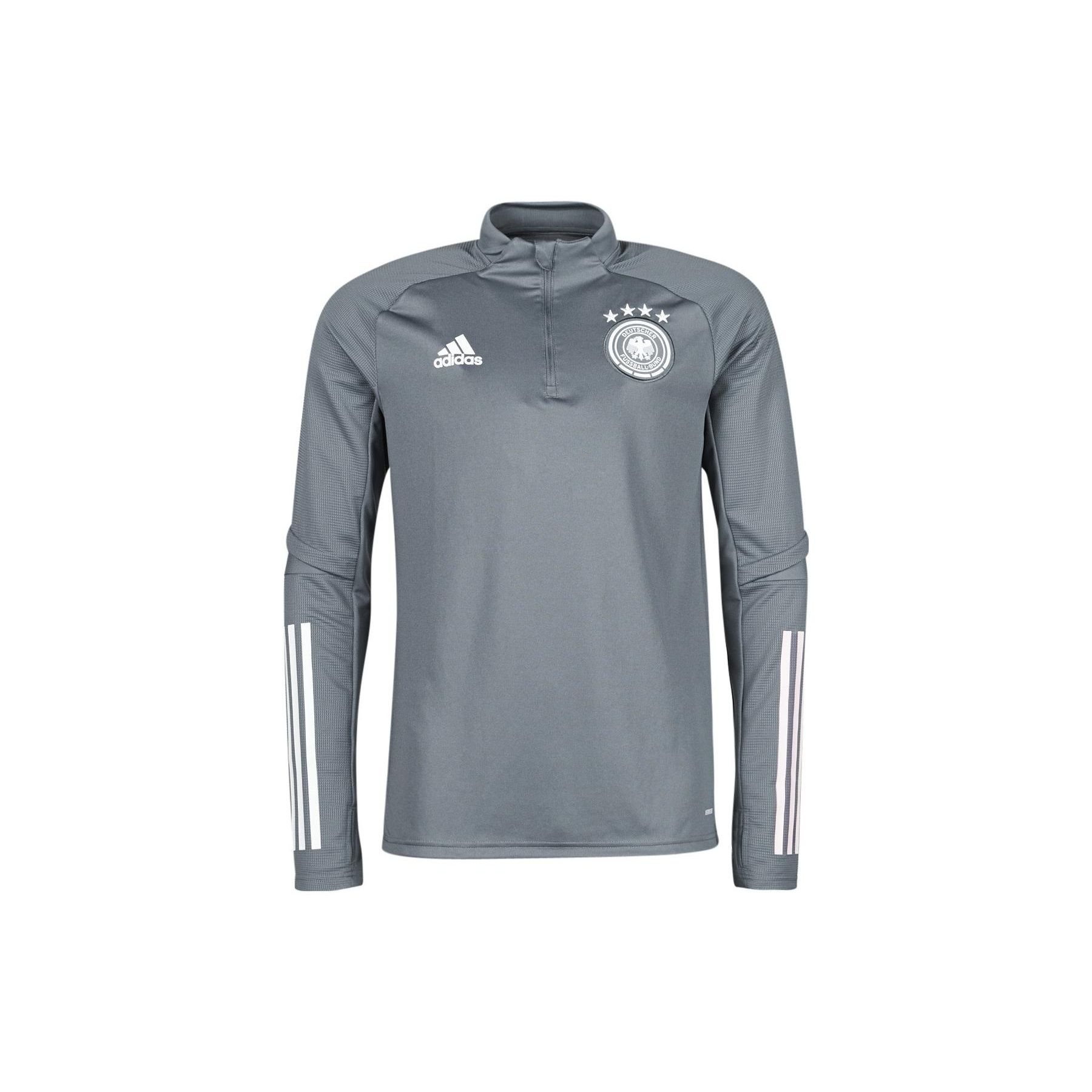 

Adidas Pure Color Logo Футболка с длинным рукавом и половиной молнии, мужские топы сезона 21/22, серые FS7044 L