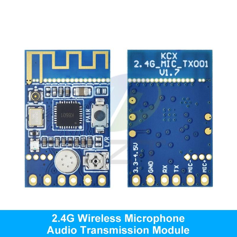 2.4G Wireless Microphone Audio Signal Transceiver Module Board 3.3-5.0V Receiving And Transmitting Module
