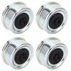 4PCS Trailer Bearing Dust Cap 62mmx36mm Trailer Axle Grease Cap with Rubber Stopper for 7000 to 8000lb Bearing