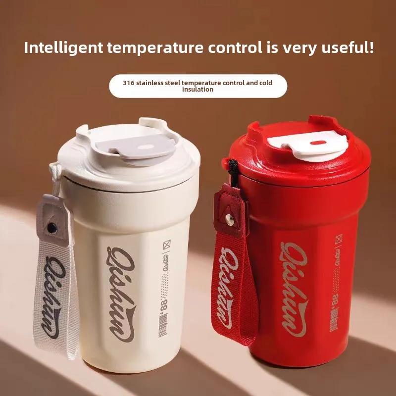 380 ml Kaffeebecher Tasse Edelstahl Reise Thermobecher Auslaufsichere Thermosflasche Tee Kaffee Büro Business Style Thermos