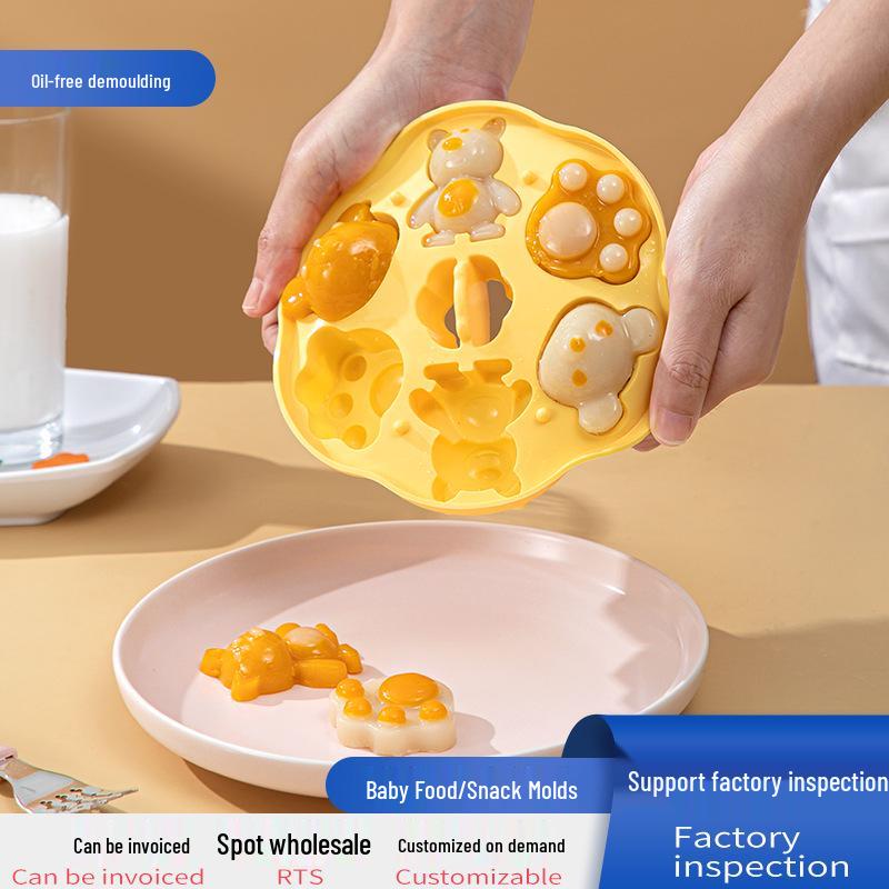 Silicone Cat Paw Baby Food Steam Cake Mold with Food-Grade Certification