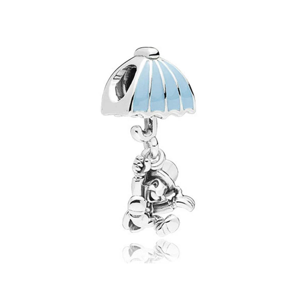 New 925 Silver Miniso  Mouse Castle Hat Princess Pendant For Bracelet DIY Exquisite Jewelry