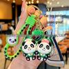 Panda Keychain: Cute Fruit Backpack Pendant & Student Gift