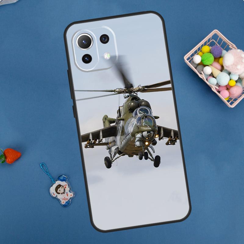 

Mil Mi 24 Hind Helicopter Case For Xiaomi 14T Pro 13T 11T 12T 13 14 15 Ultra POCO X7 Pro X3 X5 X6 F5 F6 M6 Pro Cover Xiaomi 14T Pro