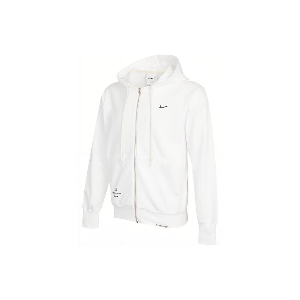 Nike Sweatshirts Men's White Hooded Moderate Cardigan DO9155-100