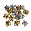 50Pcs/lot Alloy Hollow Flower Charms Connectors For Necklace Bracelet Pendant DIY Jewelry Making Findings Supplies Accessories