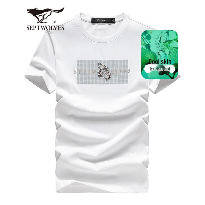 Septwolves Men s Ice Cool Round Neck Short Sleeve T-Shirt 3XL