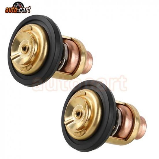 2Pcs Thermostat Kit 75692Q2 75692T For Mercury For Marine 143F Degree 135-150HP